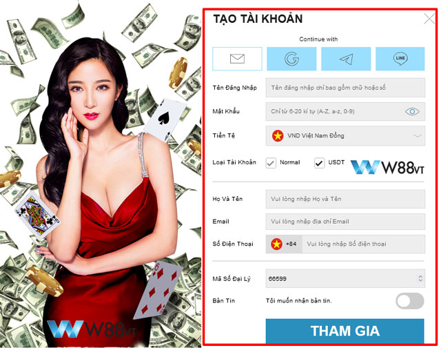 Hướng Dẫn Đăng Ký W88 Cặn Kẽ Cho Người Mới 6 Hướng dẫn đăng ký W88 trực tiếp từ website